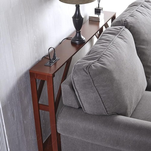 Slim sofa table outlet - outlet, usb