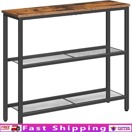 Narrow console table 3 tier - console, w/