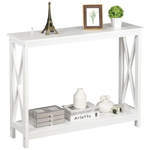 Tier narrow console table - 2-tier,